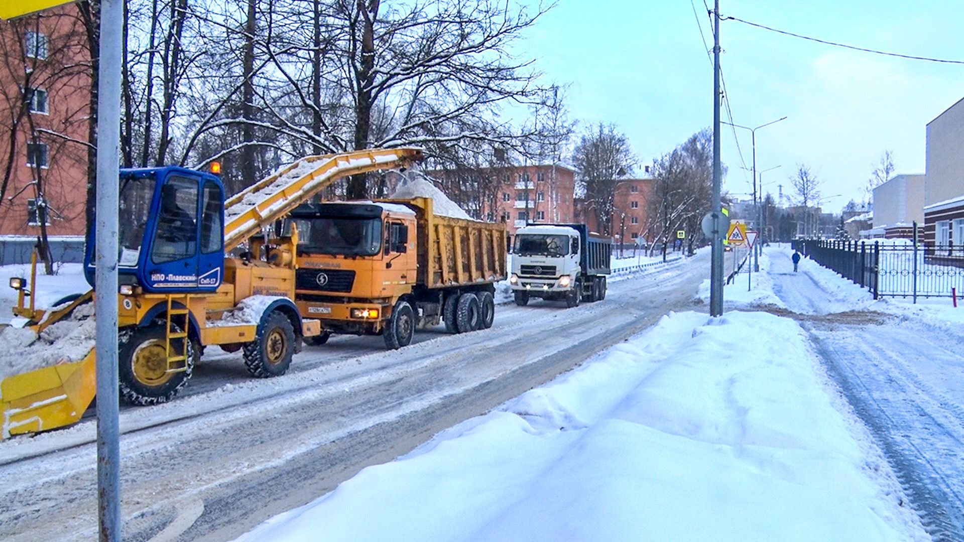 Клин, общество, зима, снег, уборка дорог,