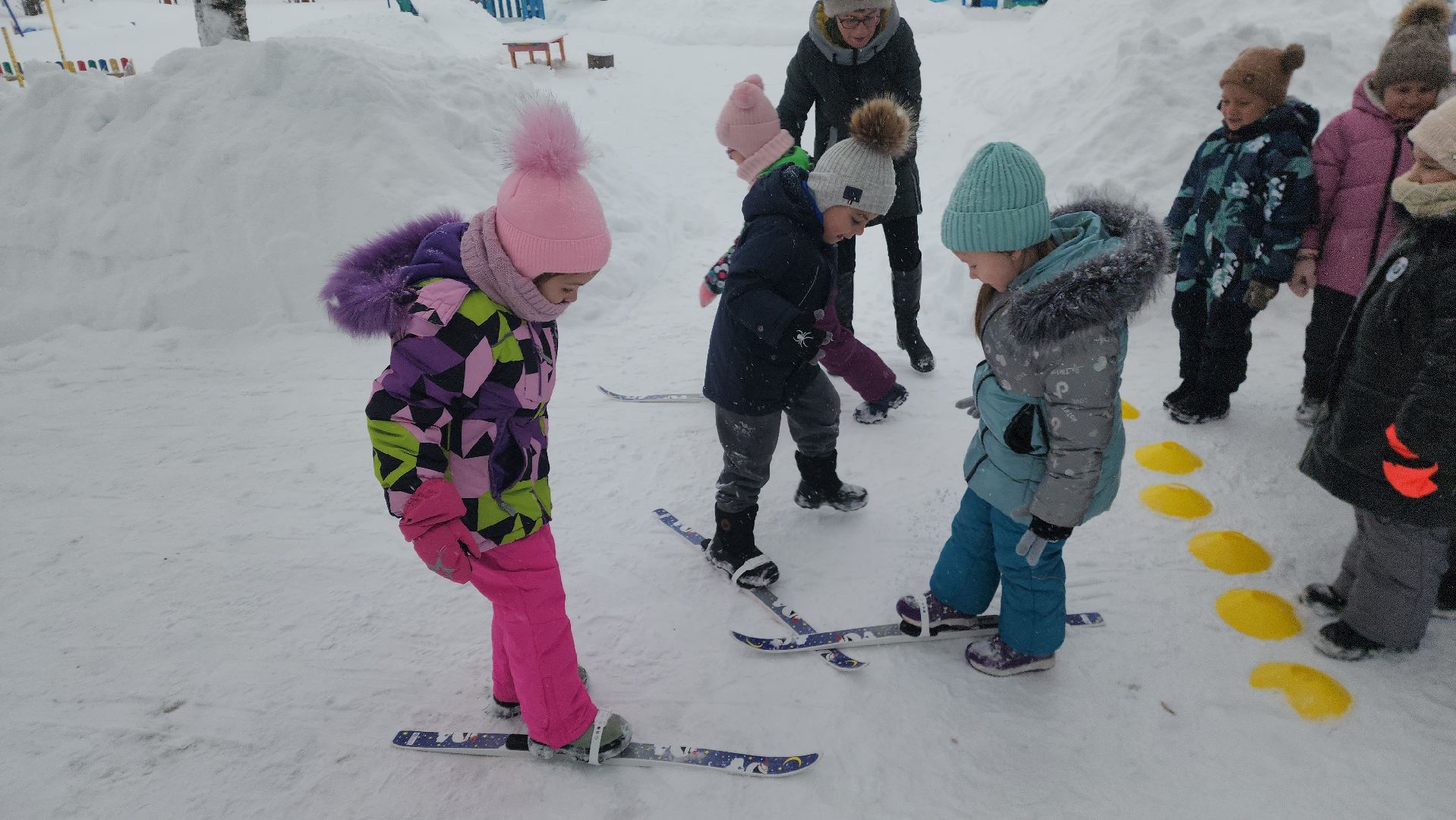 шатура, левошево, день снега, игры на свежем воздухе, детский сад, городской округ культура, городской округ люди,