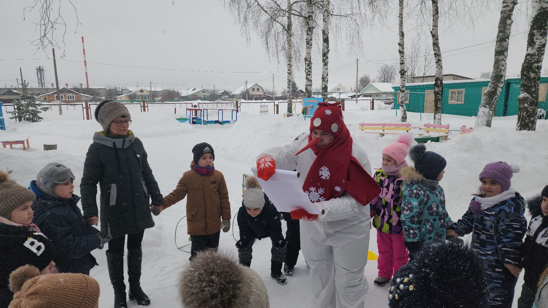 шатура, левошево, день снега, игры на свежем воздухе, детский сад, городской округ культура, городской округ люди,