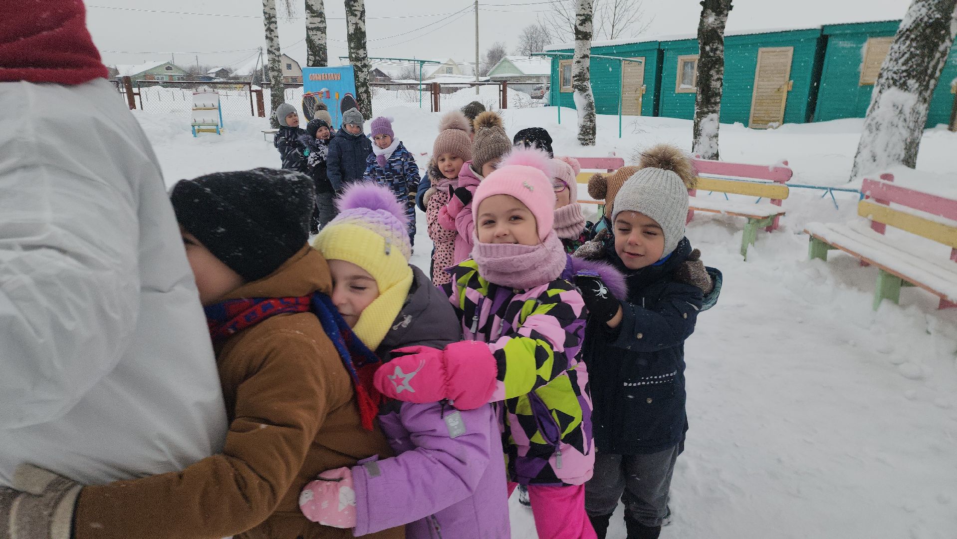 шатура, левошево, день снега, игры на свежем воздухе, детский сад, городской округ культура, городской округ люди,
