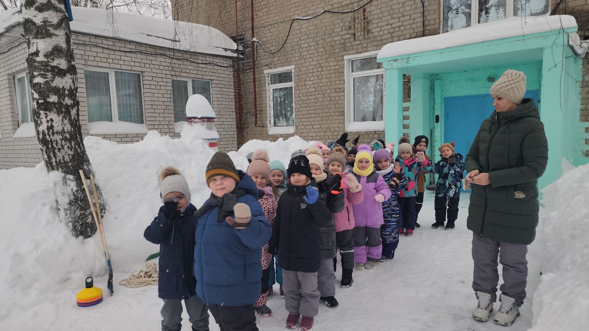 шатура, левошево, день снега, игры на свежем воздухе, детский сад, городской округ культура, городской округ люди,