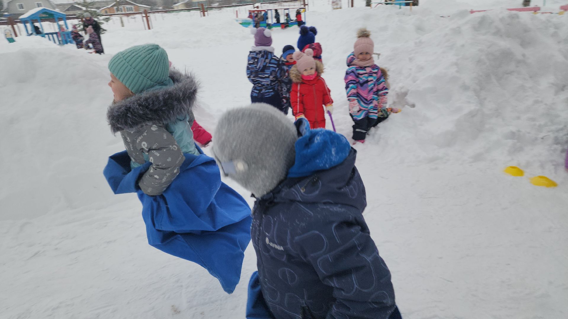 шатура, левошево, день снега, игры на свежем воздухе, детский сад, городской округ культура, городской округ люди,