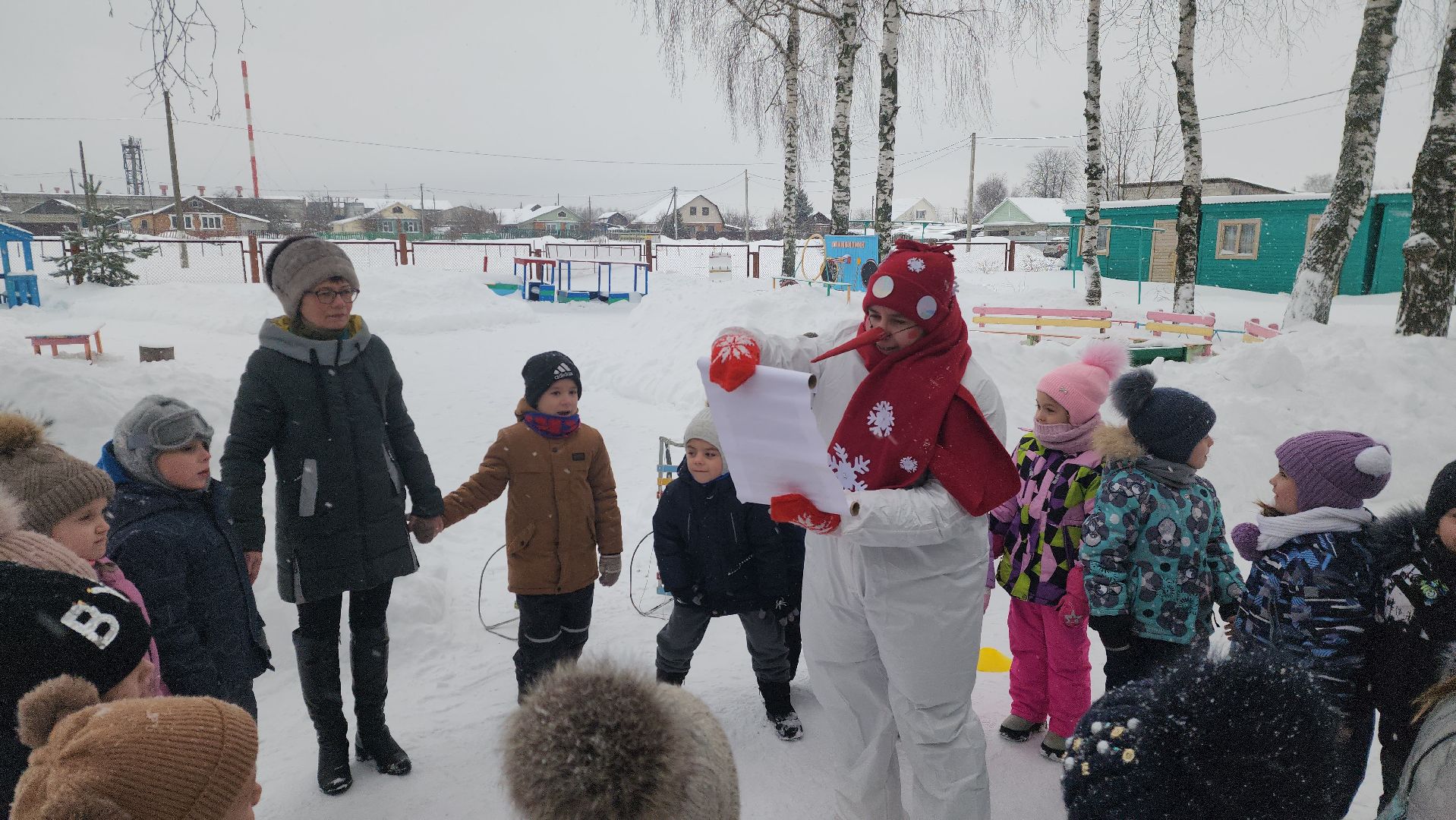шатура, левошево, день снега, игры на свежем воздухе, детский сад, городской округ культура, городской округ люди,