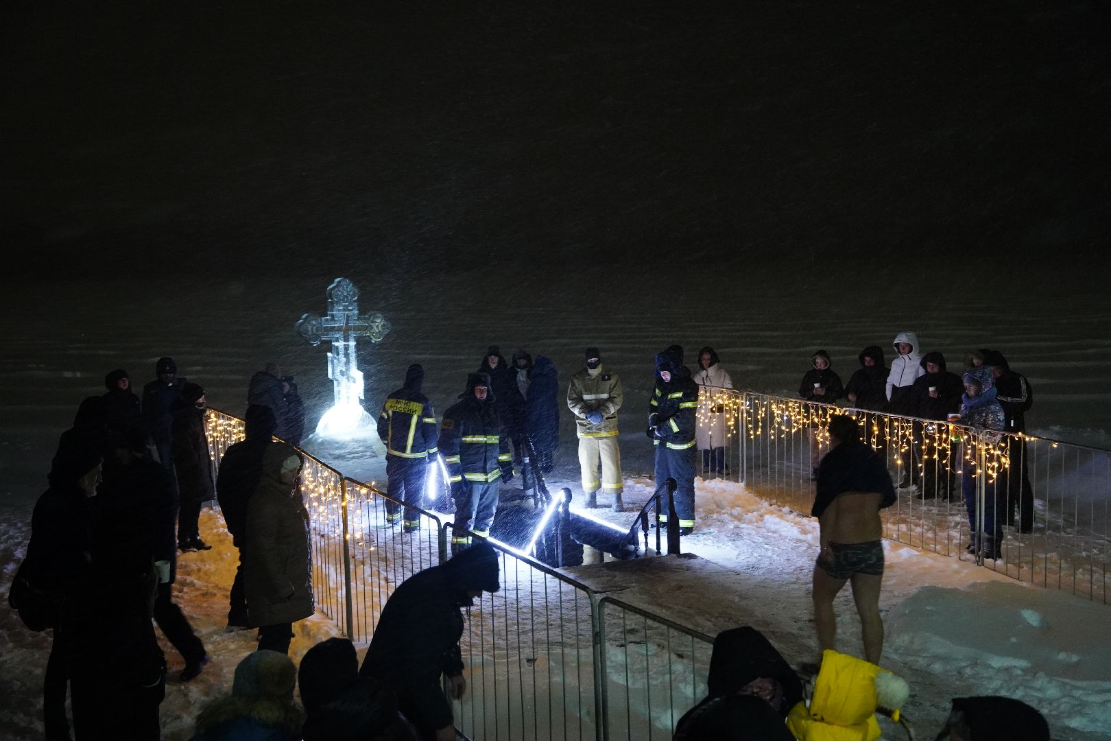 Крещение, Рошаль, Озеро Юбилейное, купель,