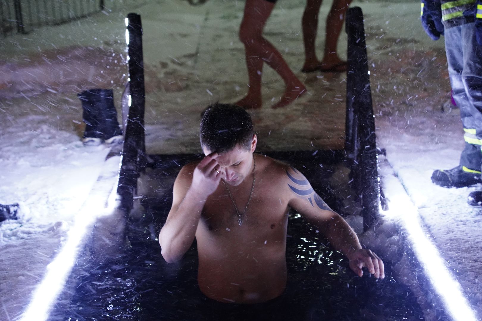 Крещение, Рошаль, Озеро Юбилейное, купель,