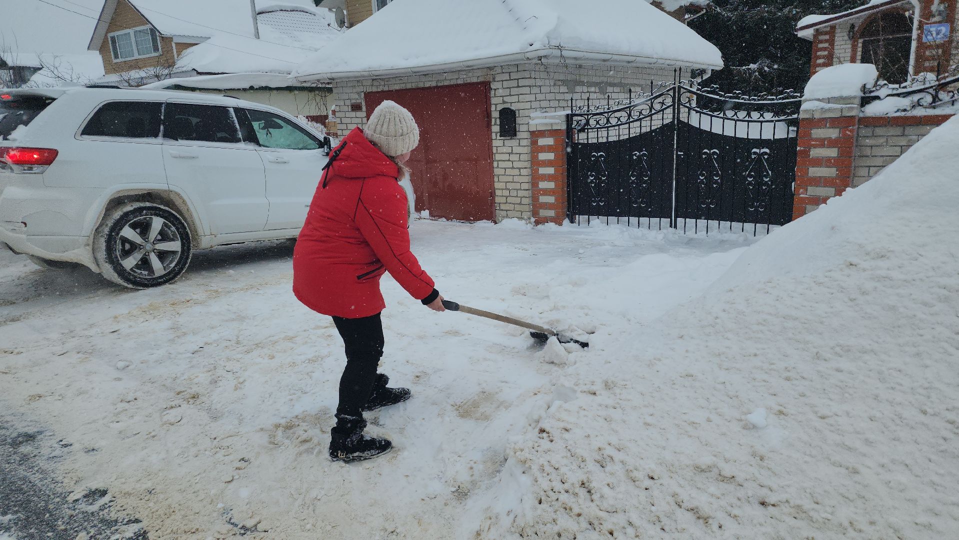 шатура, снегопад, снежный Армагеддон, замело, уборка снега,