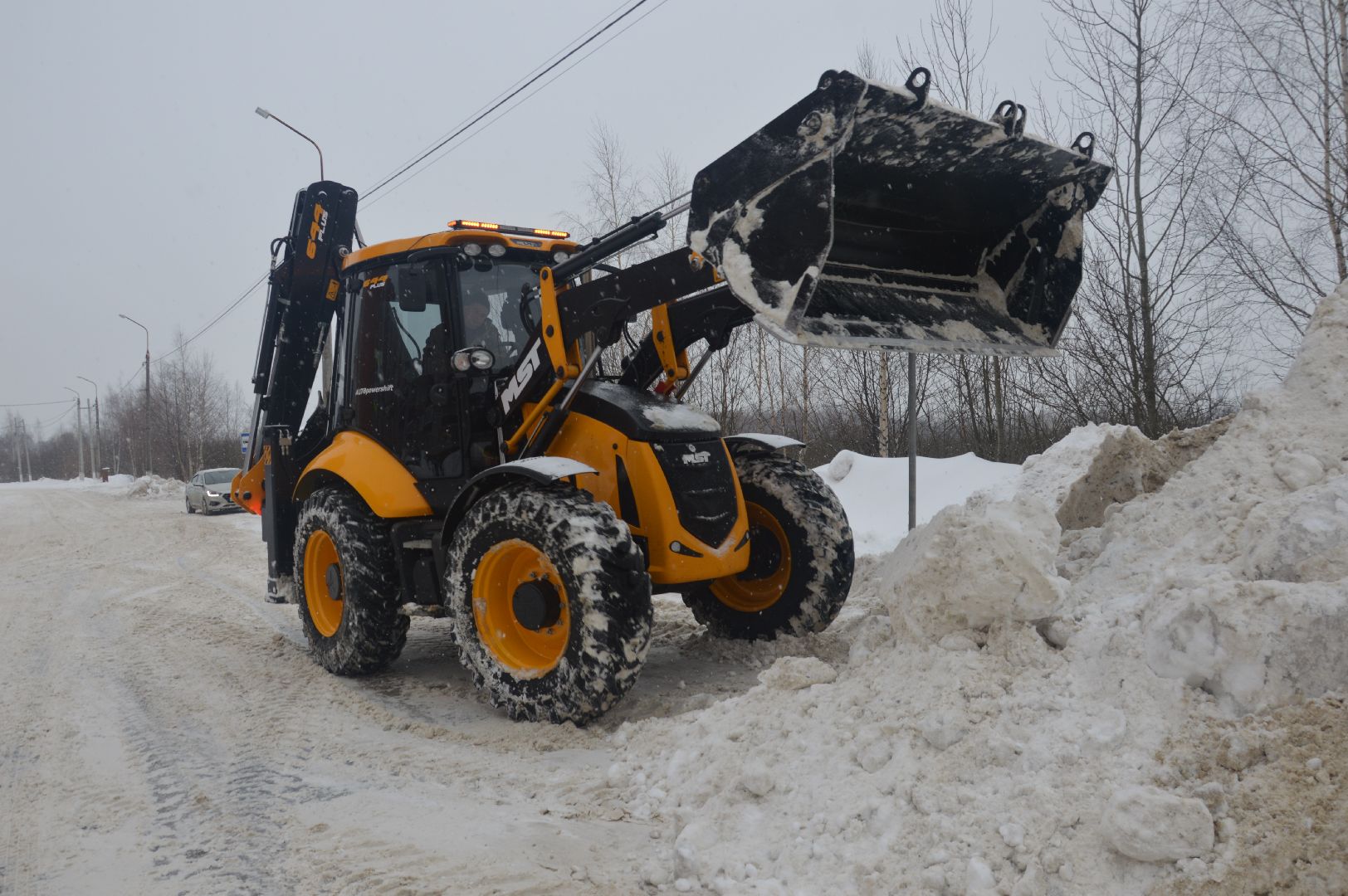 шатура, снегопад, снежный Армагеддон, замело, уборка снега,