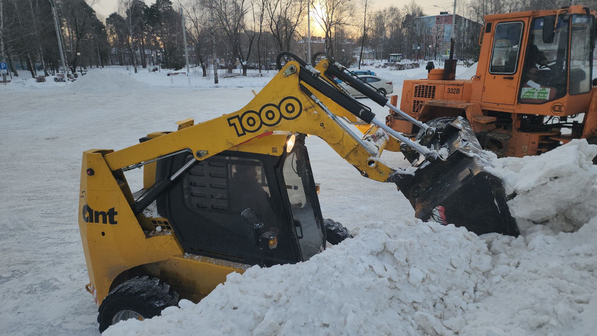 шатура, снегопад, снежный Армагеддон, замело, уборка снега,