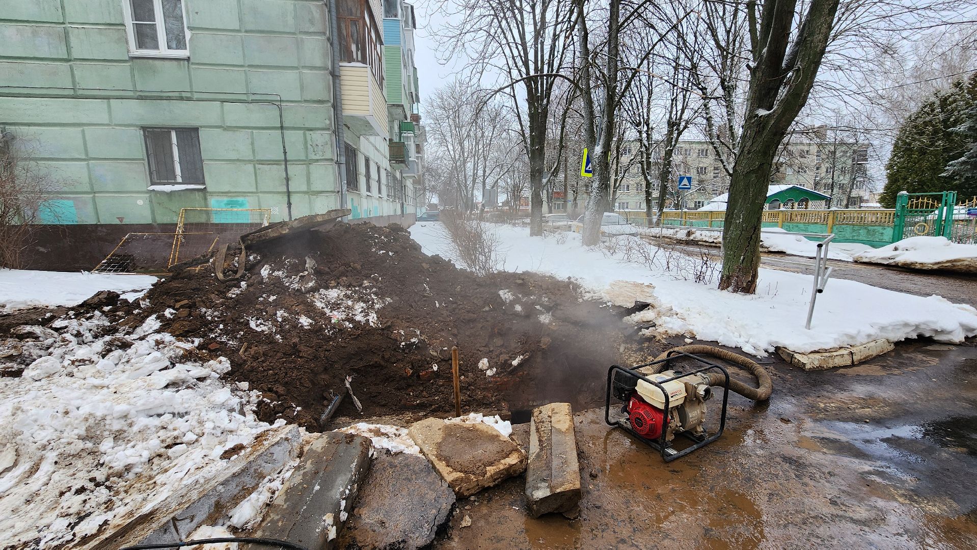 кашира, жкх, отопление, авария на теплосетях, горячая вода, ЧП,