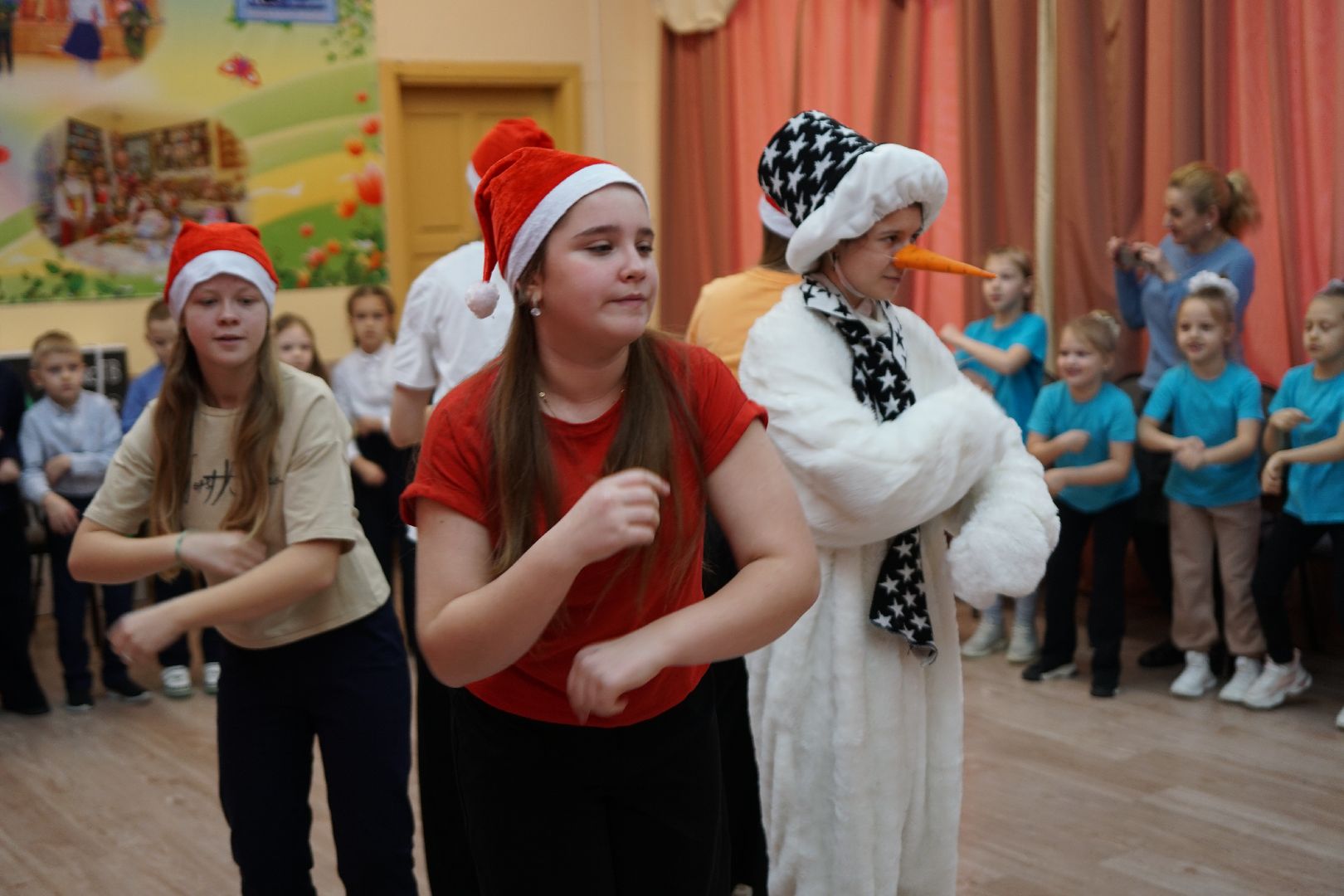 Егорьевск, Дети, школа, снеговик, день снеговика, гимназия, праздник, мероприятие,