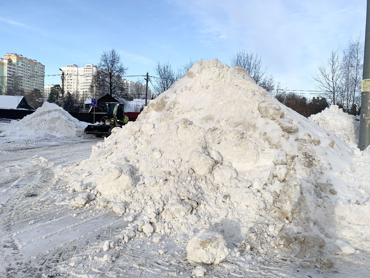 Балашиха, Подмосковье, Снегопад, уборка дворов, уборка снега,