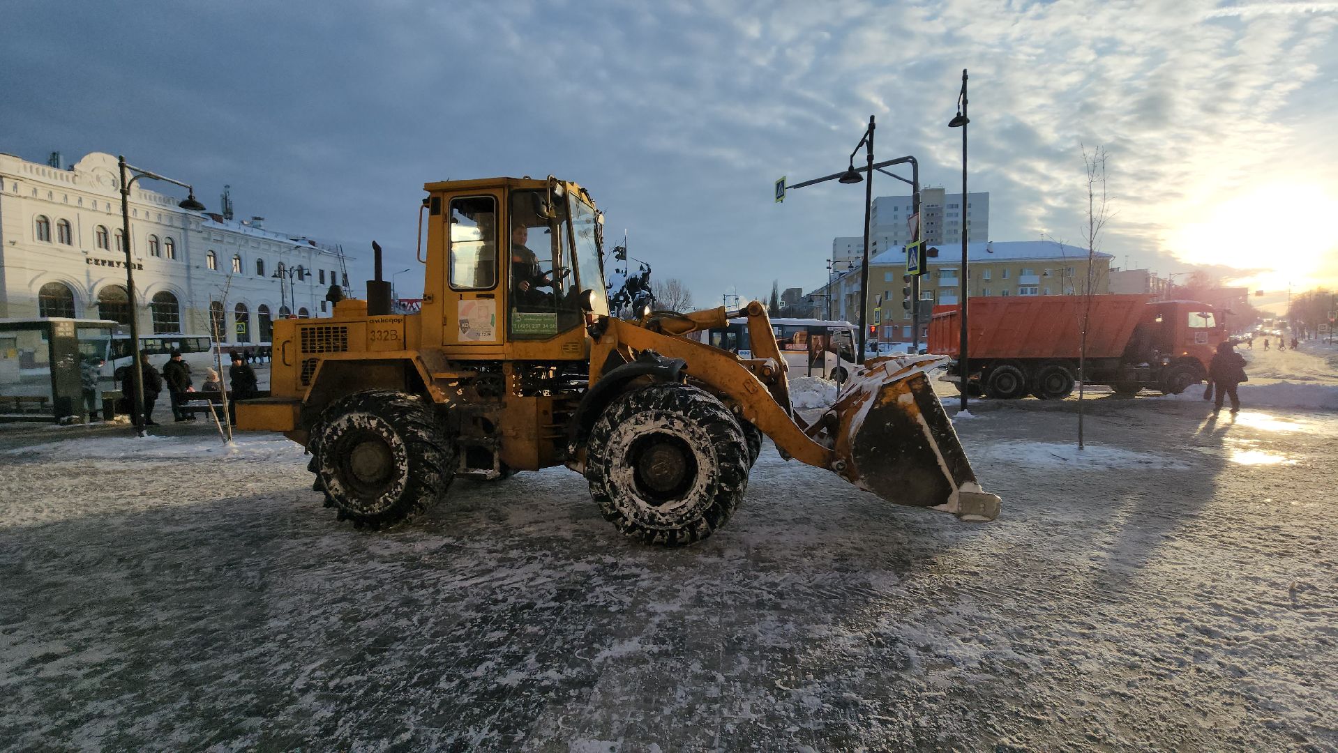 снегопад, серпухов, комбинат благоустройства, вокзал, жкх,