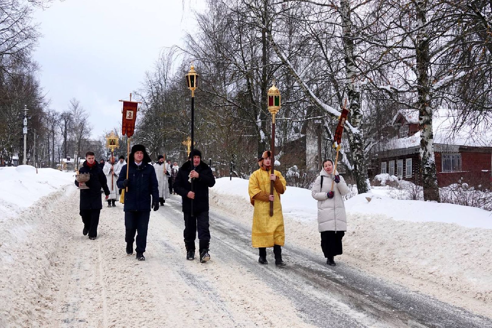 Крещение, Крестный ход, Святая вода, Религия, Вера, Праздник, Сергиев Посад,