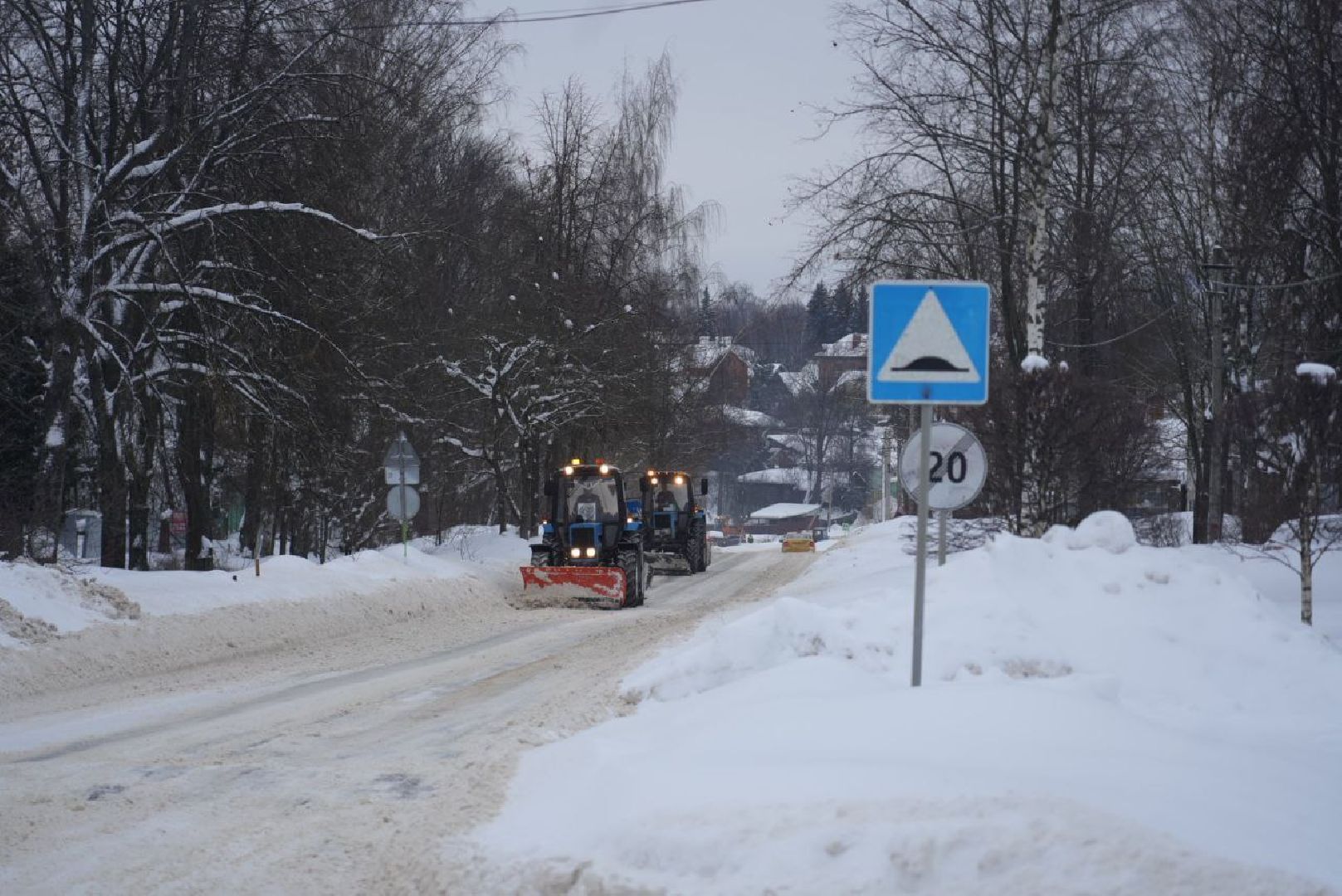 Погода, Снегопад, ЖКХ, Коммунальные службы, Сергиев Посад,