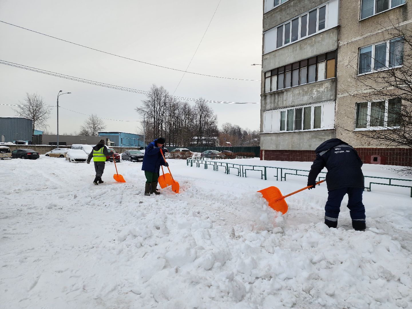 жкх подмосковье, благоустройство, уборка снега, коммунальное предприятие, видное,