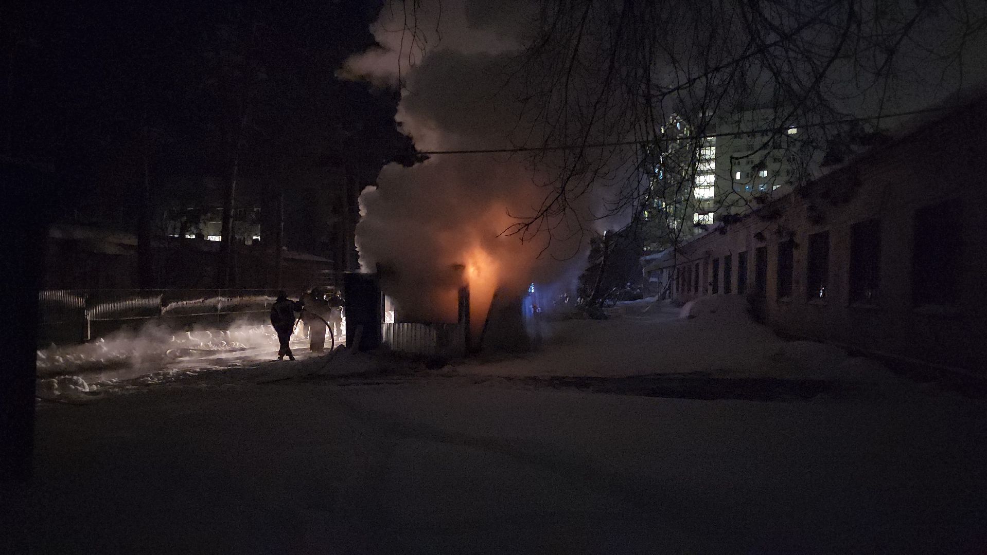 пожар, Жуковская ОКБ, возгорание, пожарный расчет, Семенов,