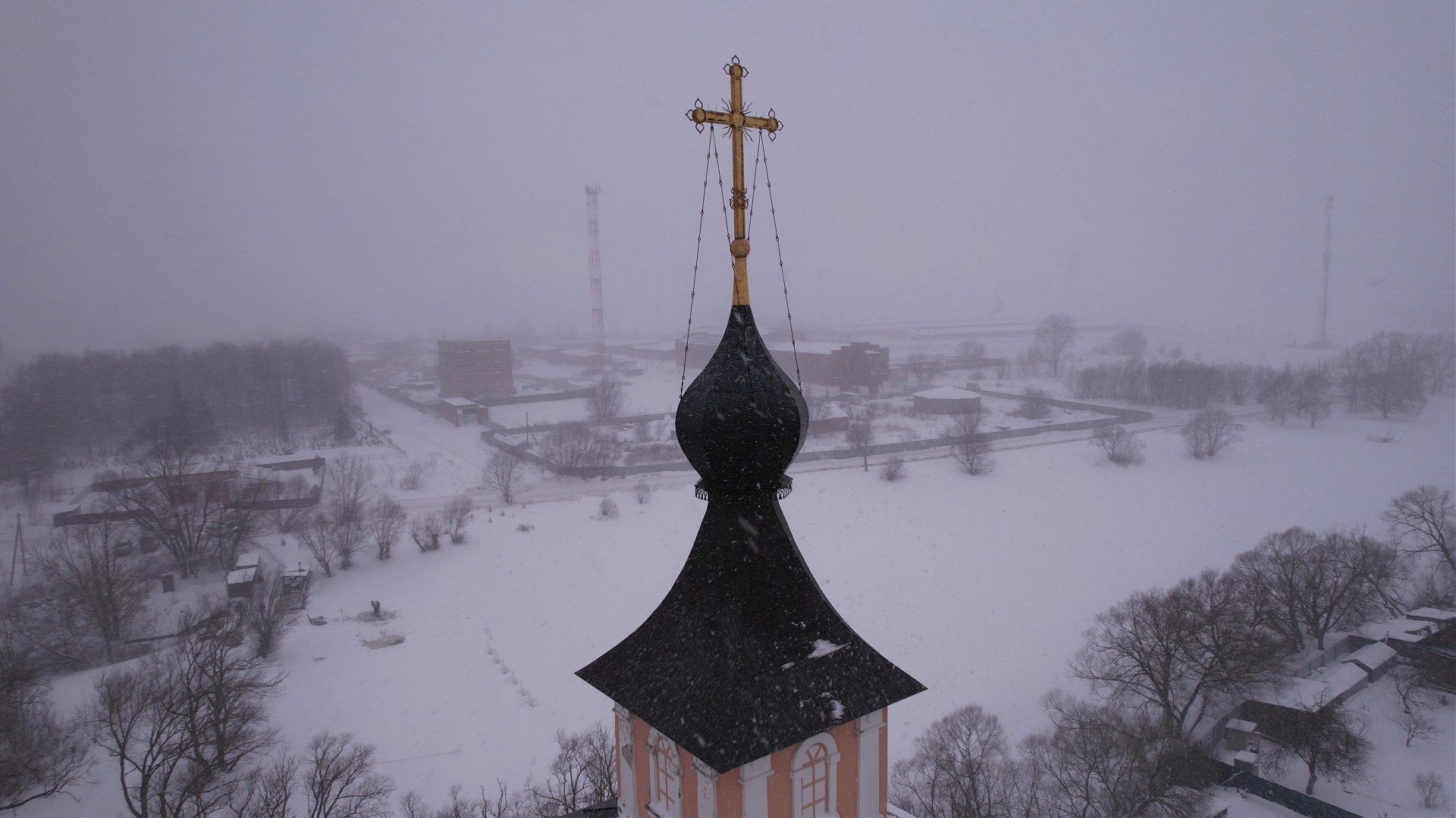 домодедово, крещение, праздник,видео с коптера,