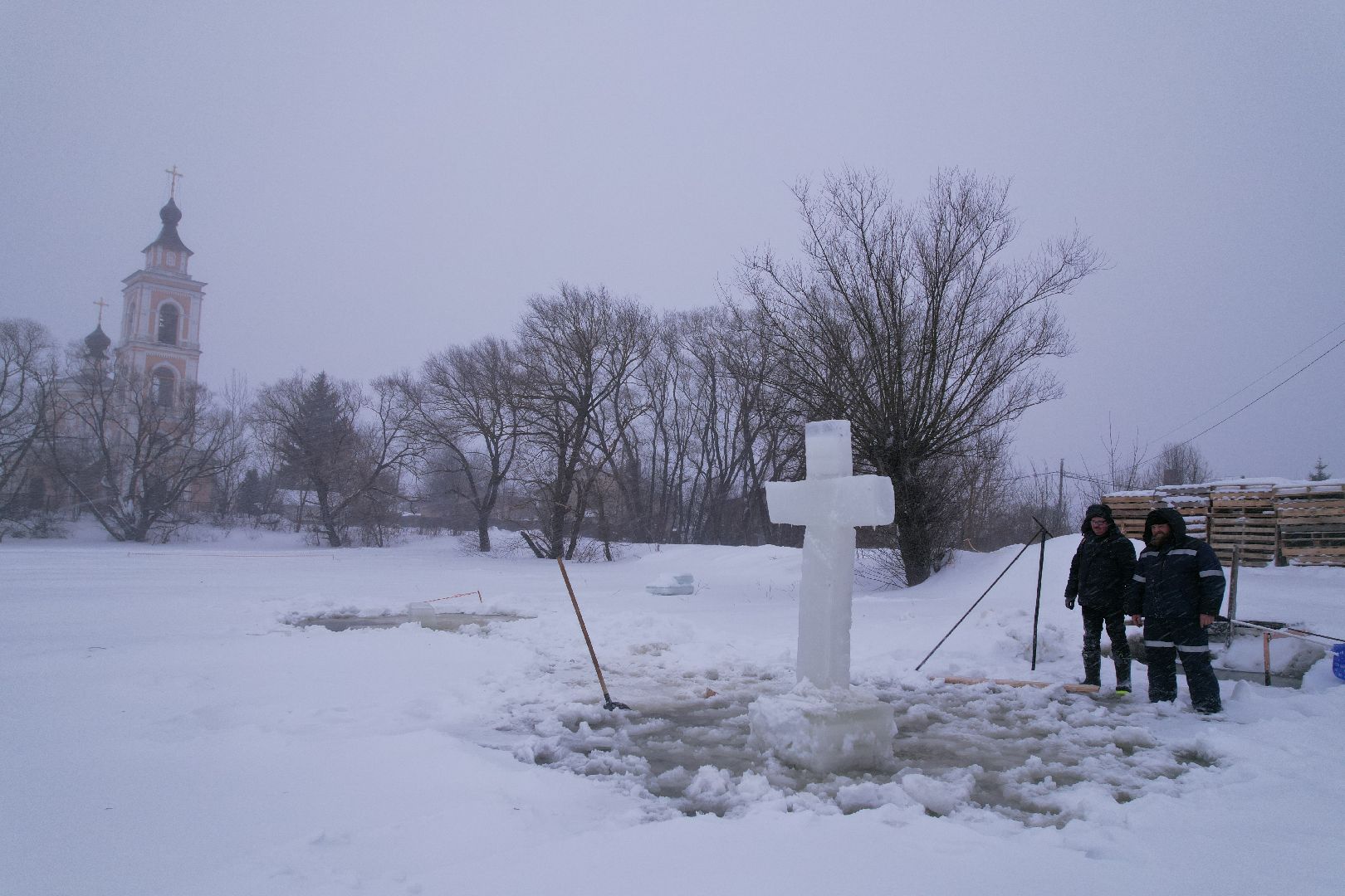домодедово, крещение, праздник,видео с коптера,
