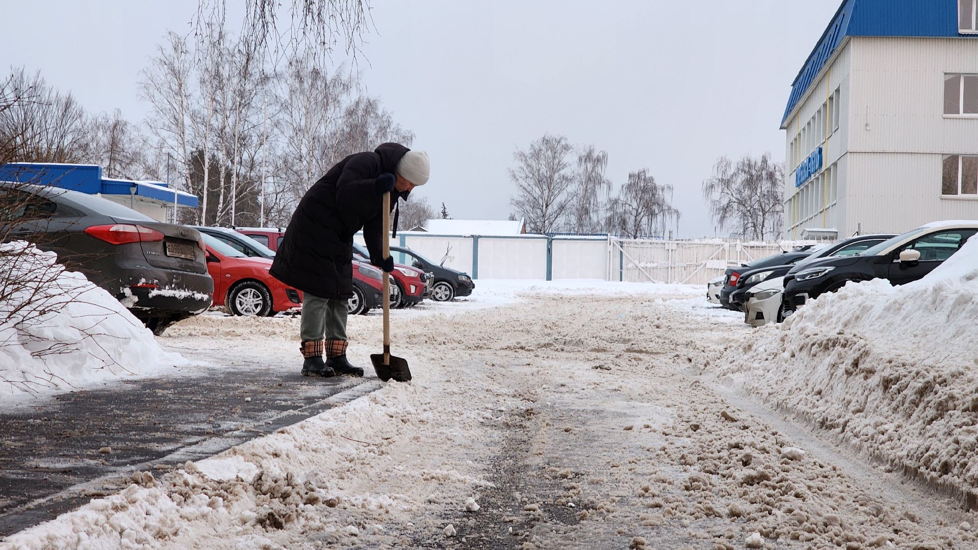 дворник, уборка снега, егорьевск, Подмосковье, Московская область,