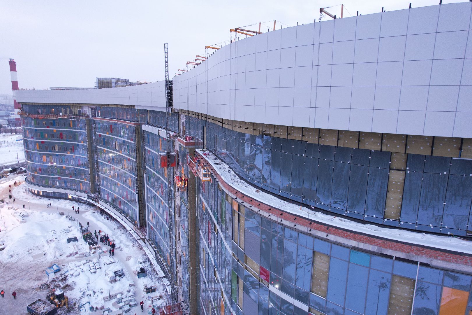 красногорск, строительство, больница, дети,видео с коптера,