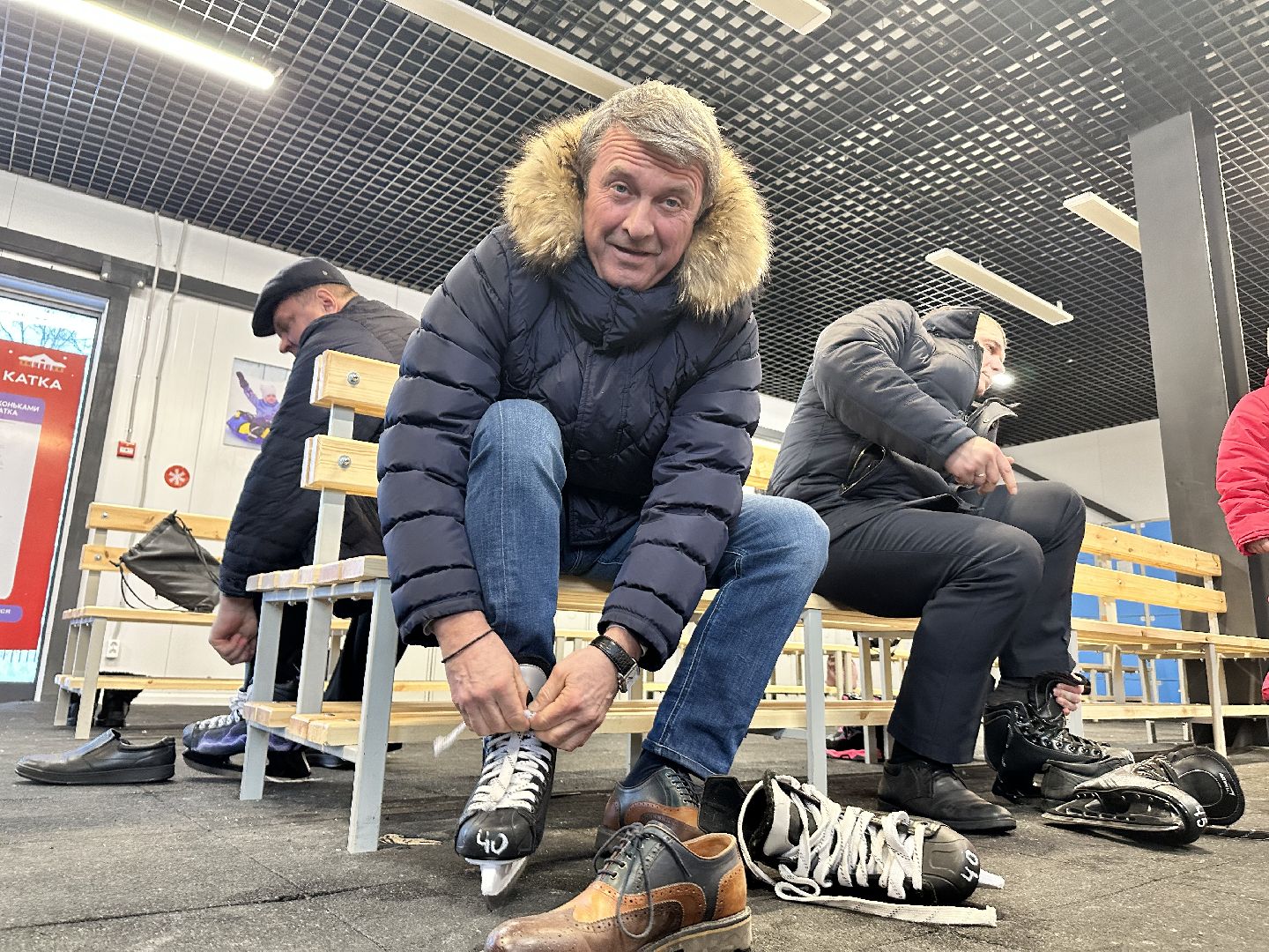 Новый каток, зима в подмосковье, наро-фоминск,