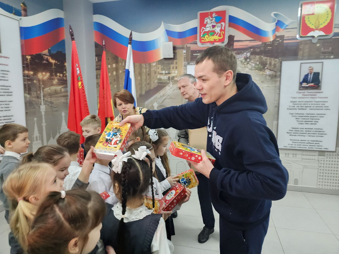 серпухов, подмосковье, федерация бокса россии, дети, благотворители,