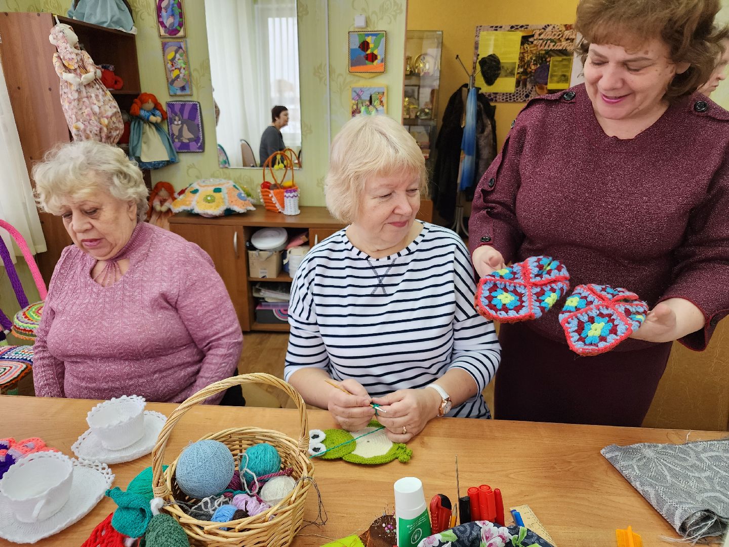 активное долголетие, вязание крючком, орехово зуево,