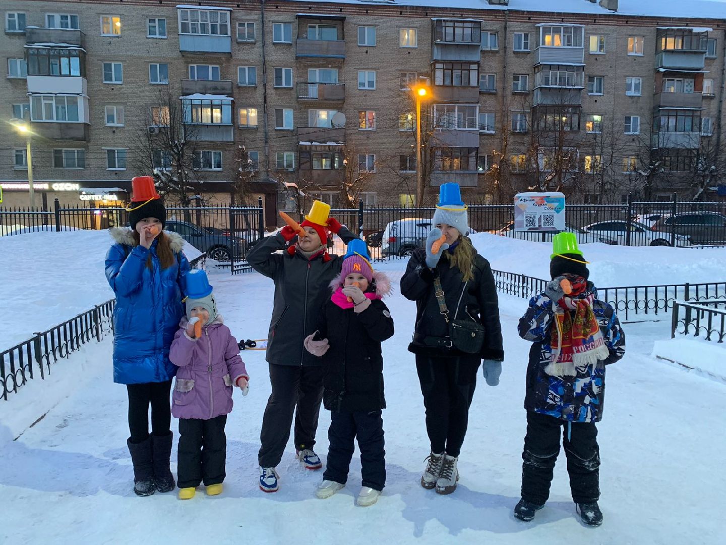 пушкино, снеговик, зима в подмосковье, игры, веселые старты,