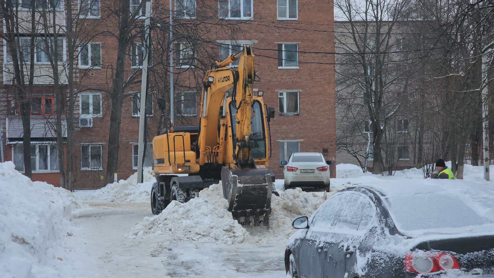 кашира, жкх, снегопад, уборка снега, вывоз снега, реагенты, коммунальные службы, мбу благоустройство,