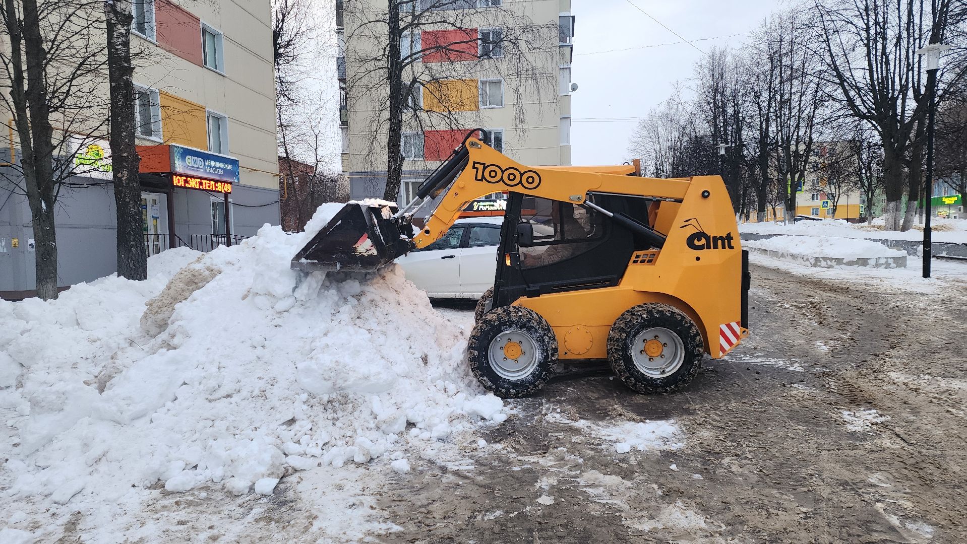 кашира, жкх, снегопад, уборка снега, вывоз снега, реагенты, коммунальные службы, мбу благоустройство,