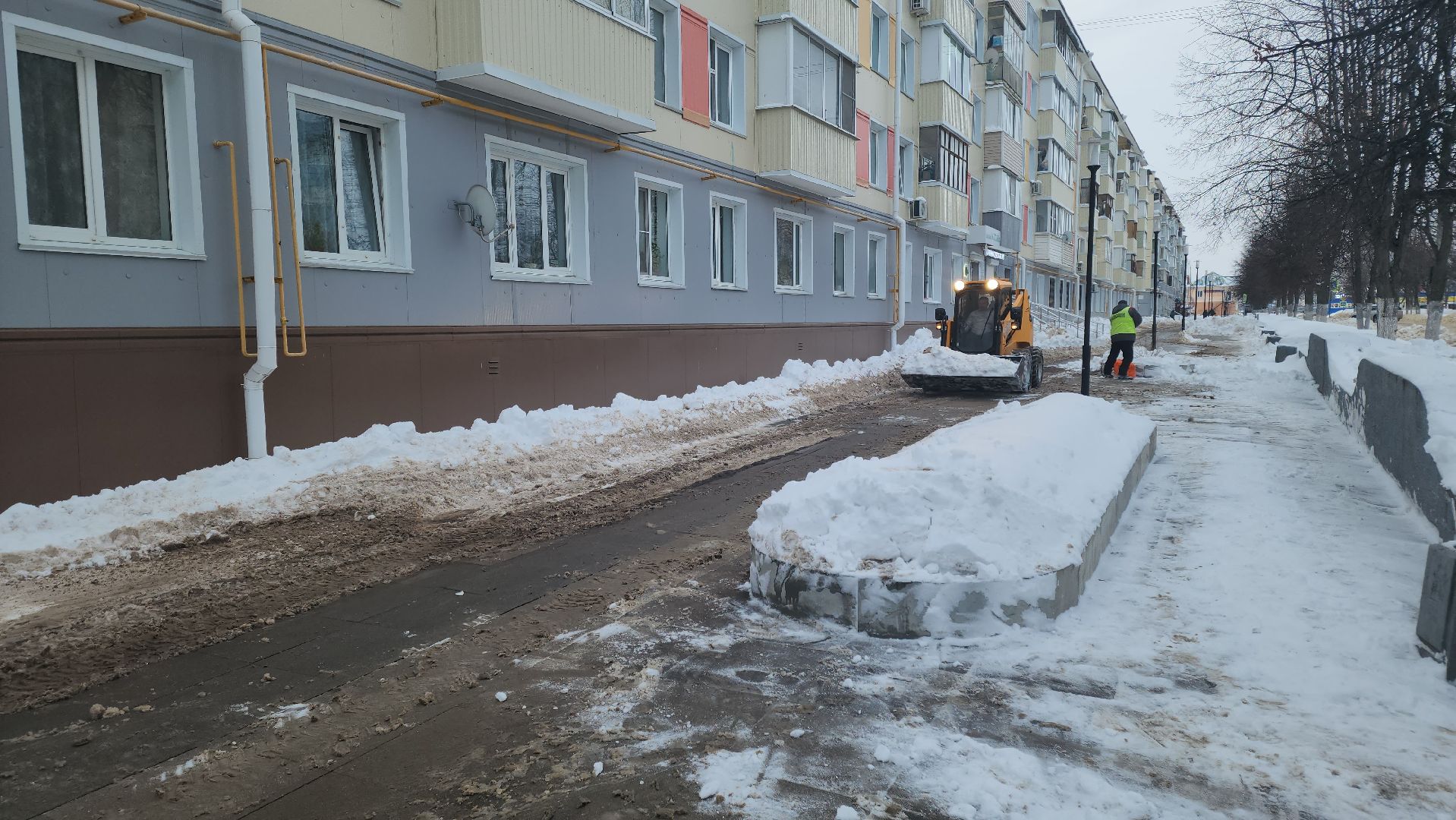 кашира, жкх, снегопад, уборка снега, вывоз снега, реагенты, коммунальные службы, мбу благоустройство,