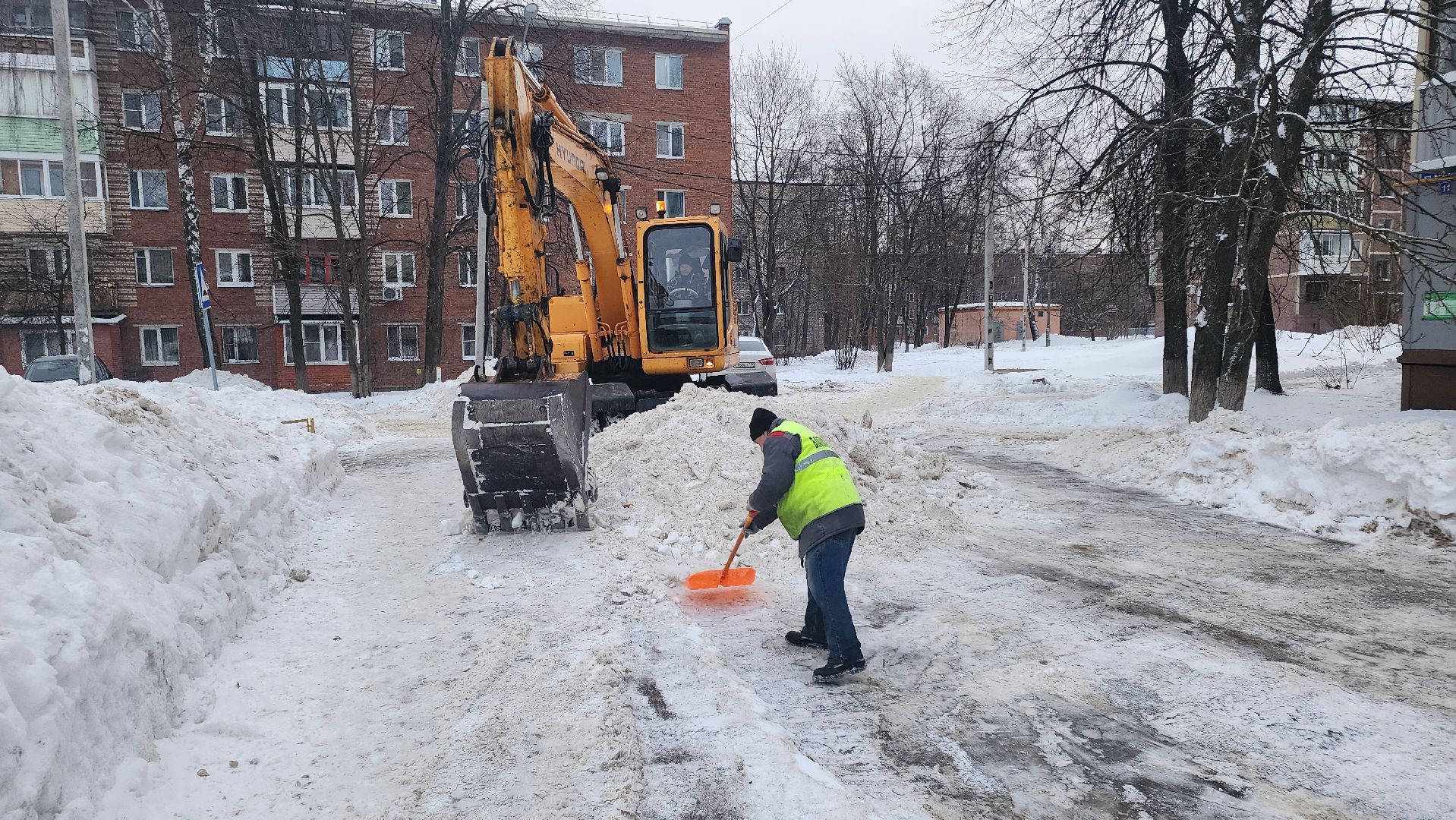 кашира, жкх, снегопад, уборка снега, вывоз снега, реагенты, коммунальные службы, мбу благоустройство,
