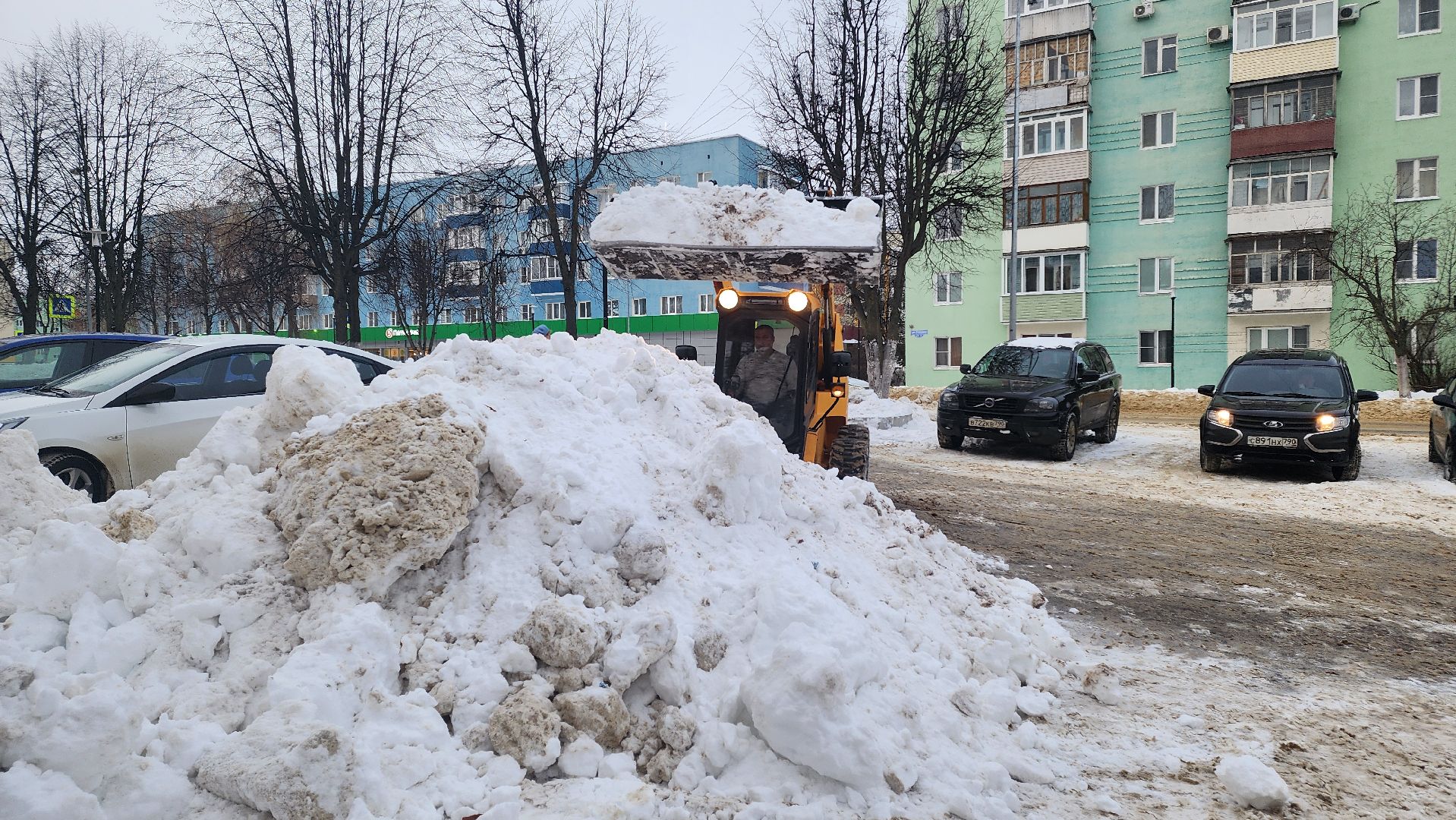 кашира, жкх, снегопад, уборка снега, вывоз снега, реагенты, коммунальные службы, мбу благоустройство,