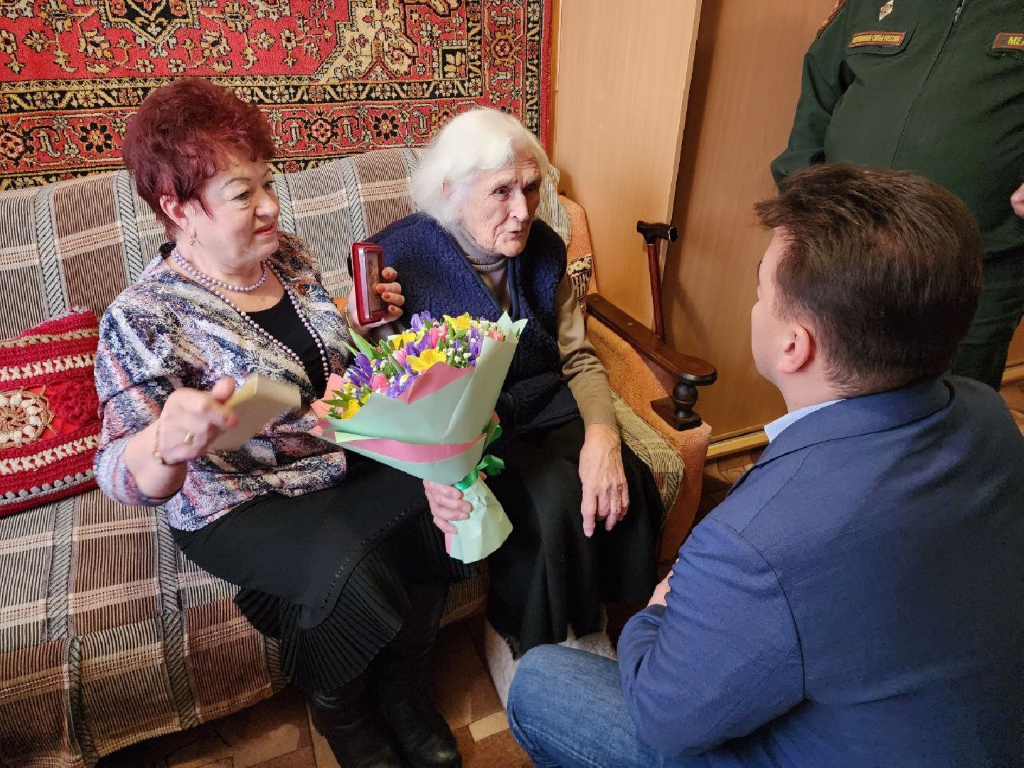 можайск, можайский городской округ, подмосковье, ленинград, блокада ленинграда, блокадники, ветераны, глава округа, юбилейная медаль, поздравления, история,