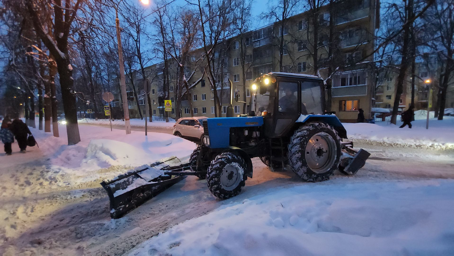 снегопад, уборка улиц, уборка снега, Аубакиров,