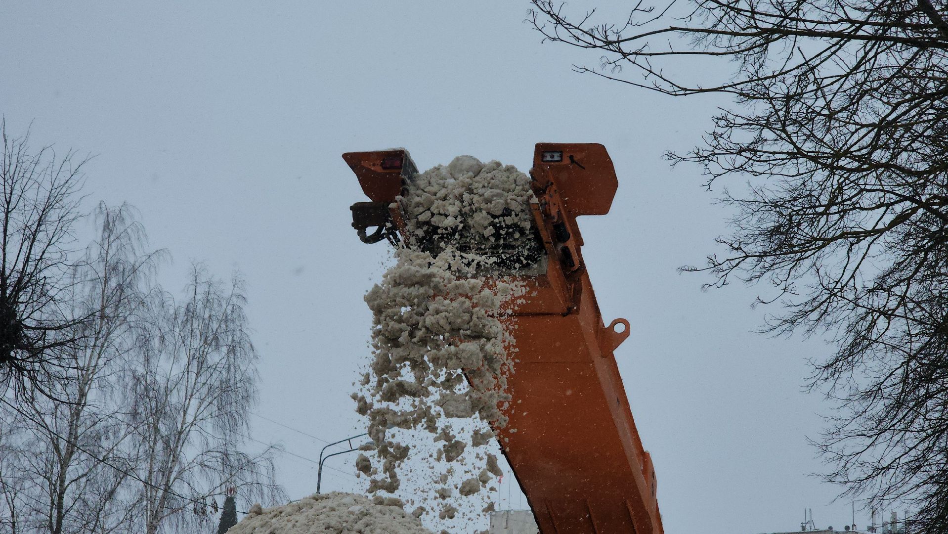 Снег, уборка снега, коммунальная техника, коммунальщики, рузский городской округ, руза, московская область, подмосковье,