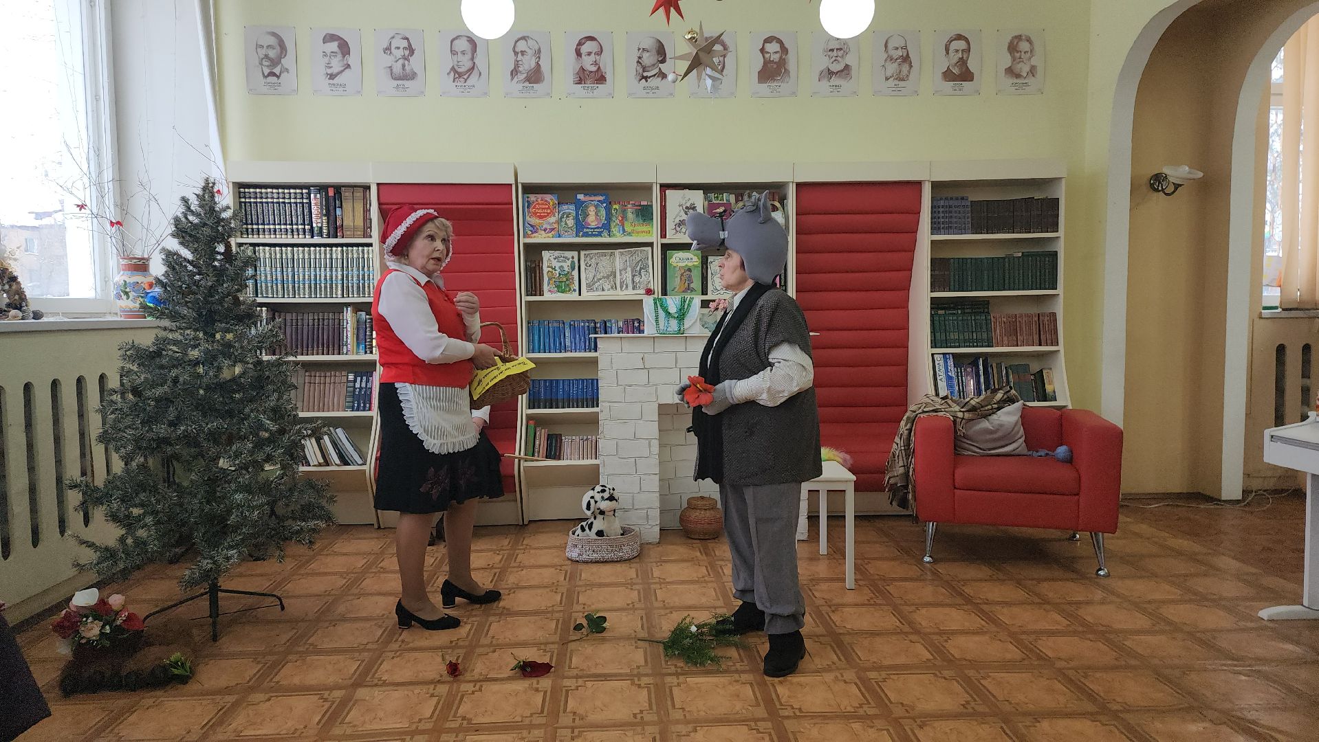 Шатура, красная шапочка, Шарль Перро, спектакль, городской округ культура, немецкий язык, немец,