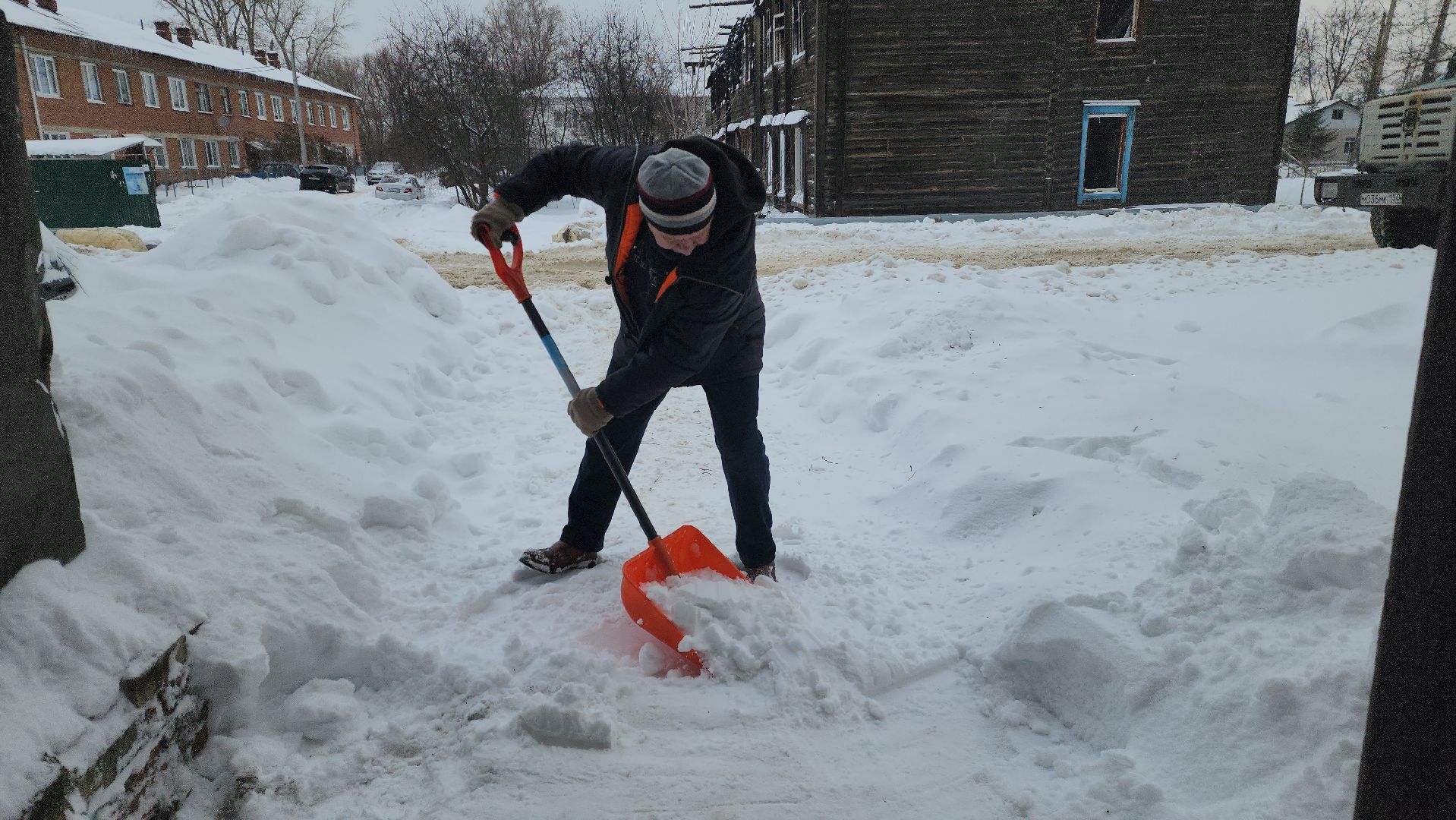 шатура, уборка снега с крыш, профилактика, городской округ шатура,жкх, жкх подмосковья,