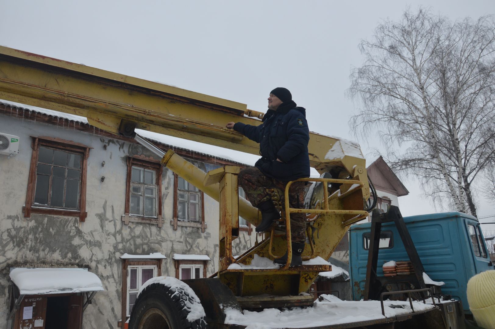 шатура, уборка снега с крыш, профилактика, городской округ шатура,жкх, жкх подмосковья,