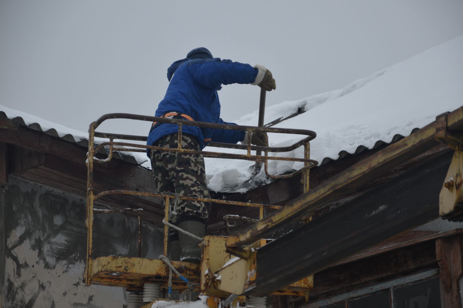 шатура, уборка снега с крыш, профилактика, городской округ шатура,жкх, жкх подмосковья,