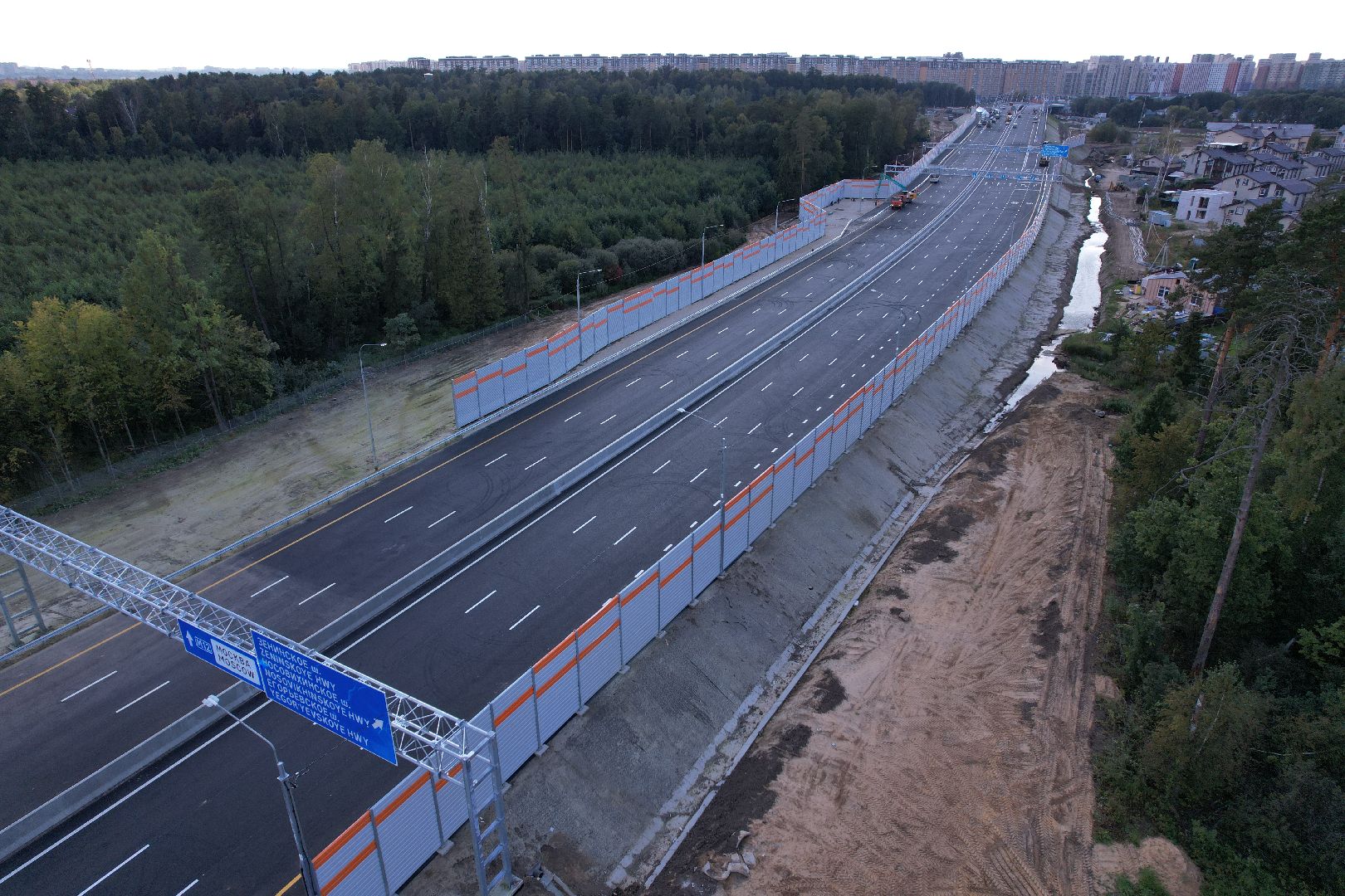 видео с коптера, строительство дорог, дороги,