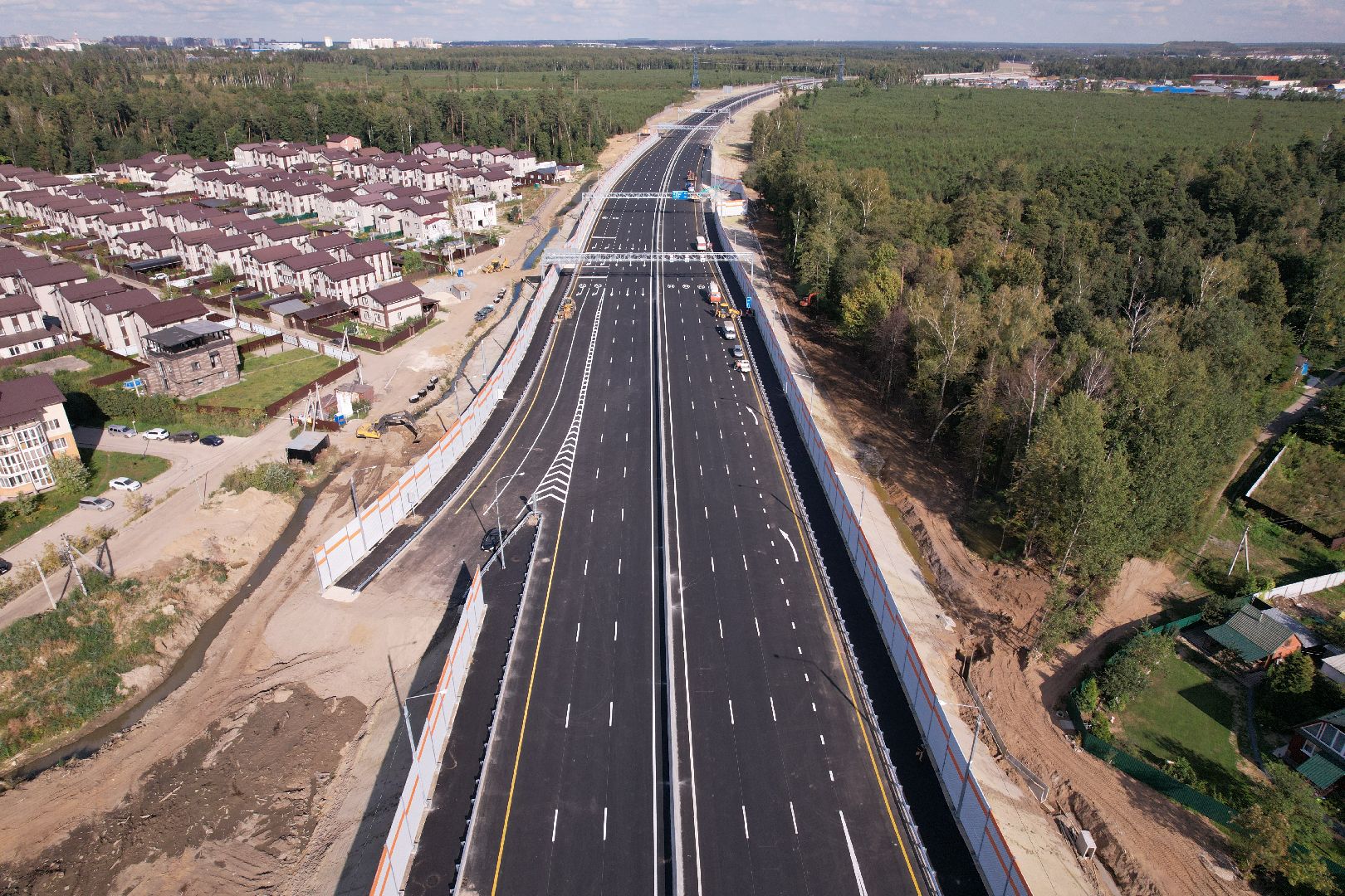 видео с коптера, строительство дорог, дороги,