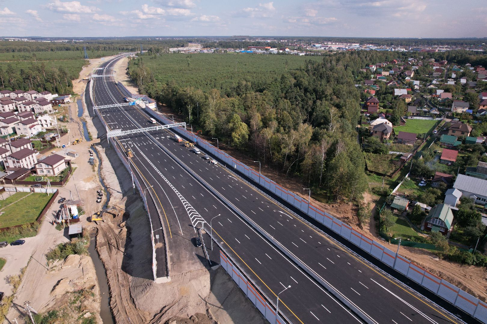 видео с коптера, строительство дорог, дороги,