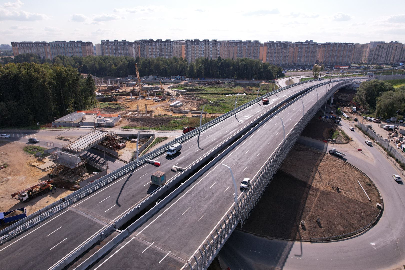 видео с коптера, строительство дорог, дороги,