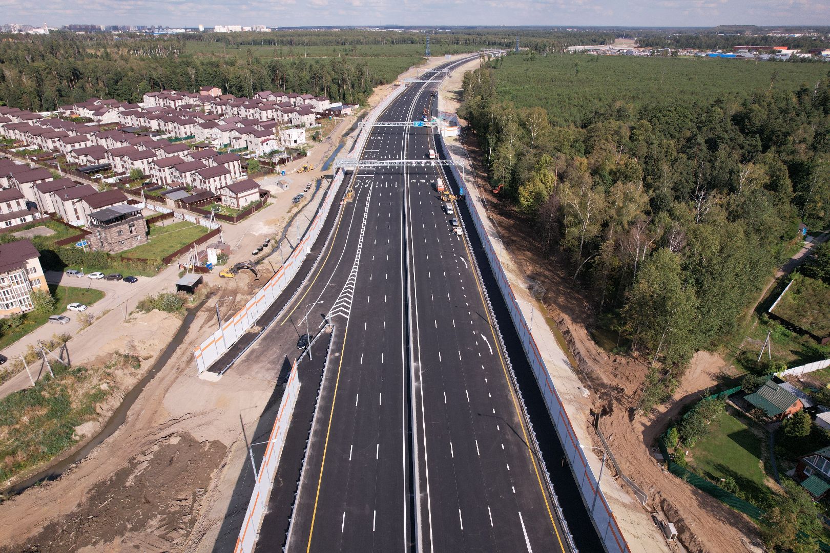 видео с коптера, строительство дорог, дороги,