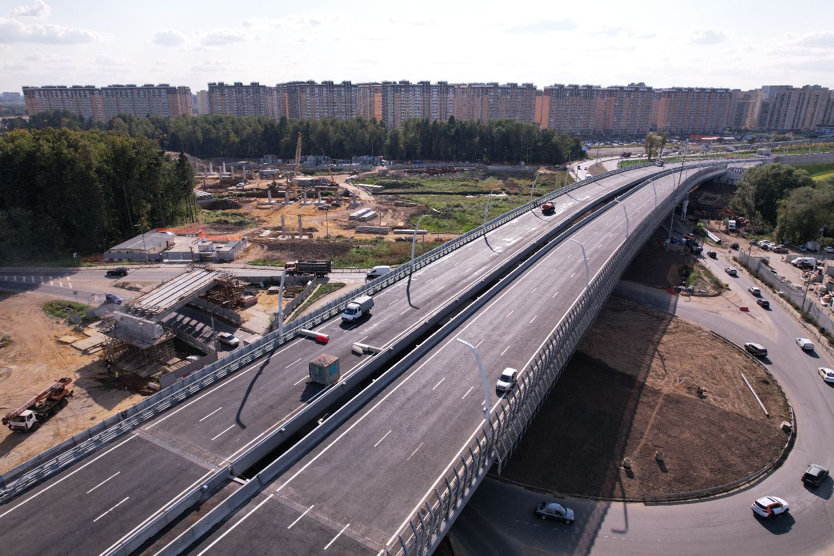 видео с коптера, строительство дорог, дороги,