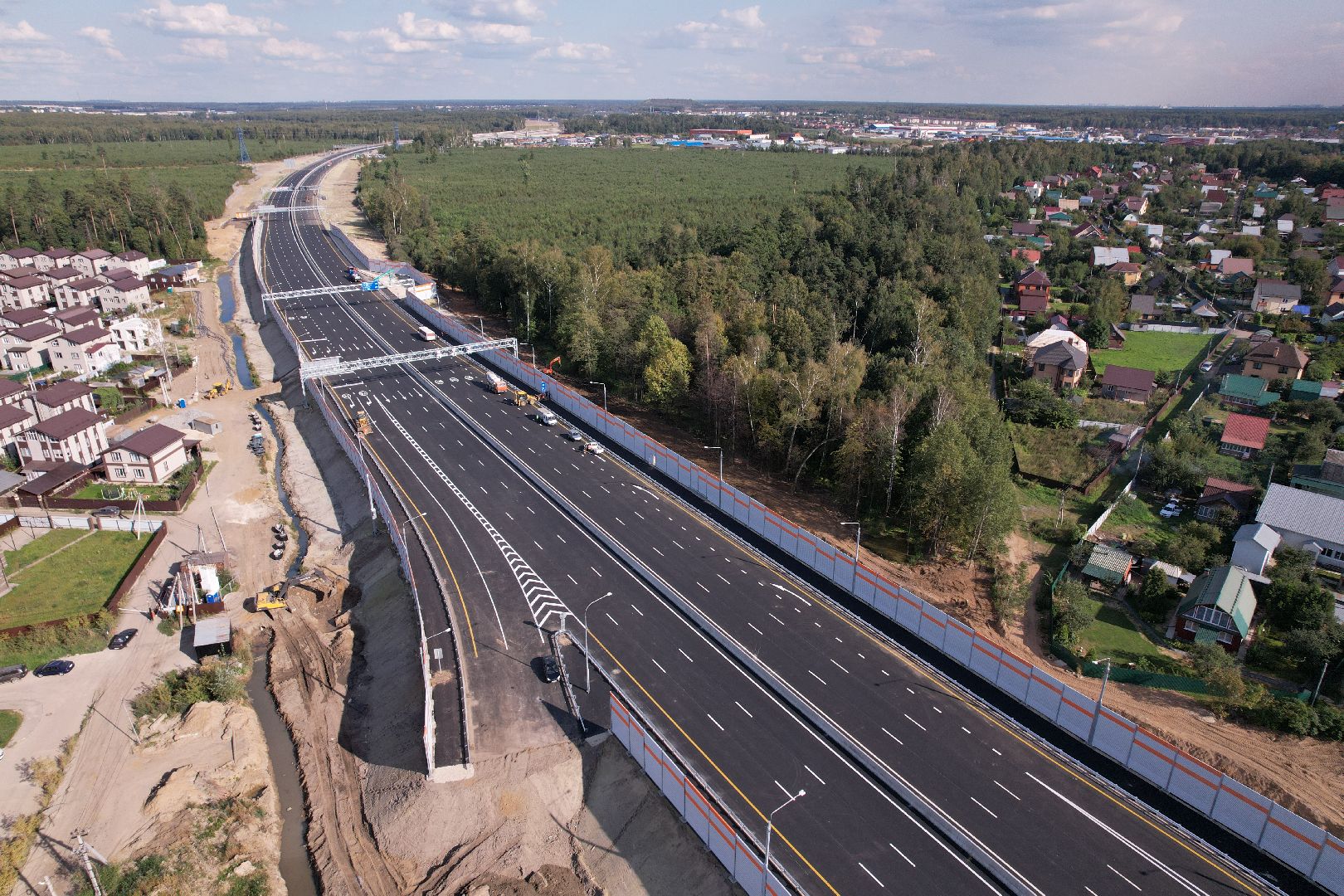 видео с коптера, строительство дорог, дороги,