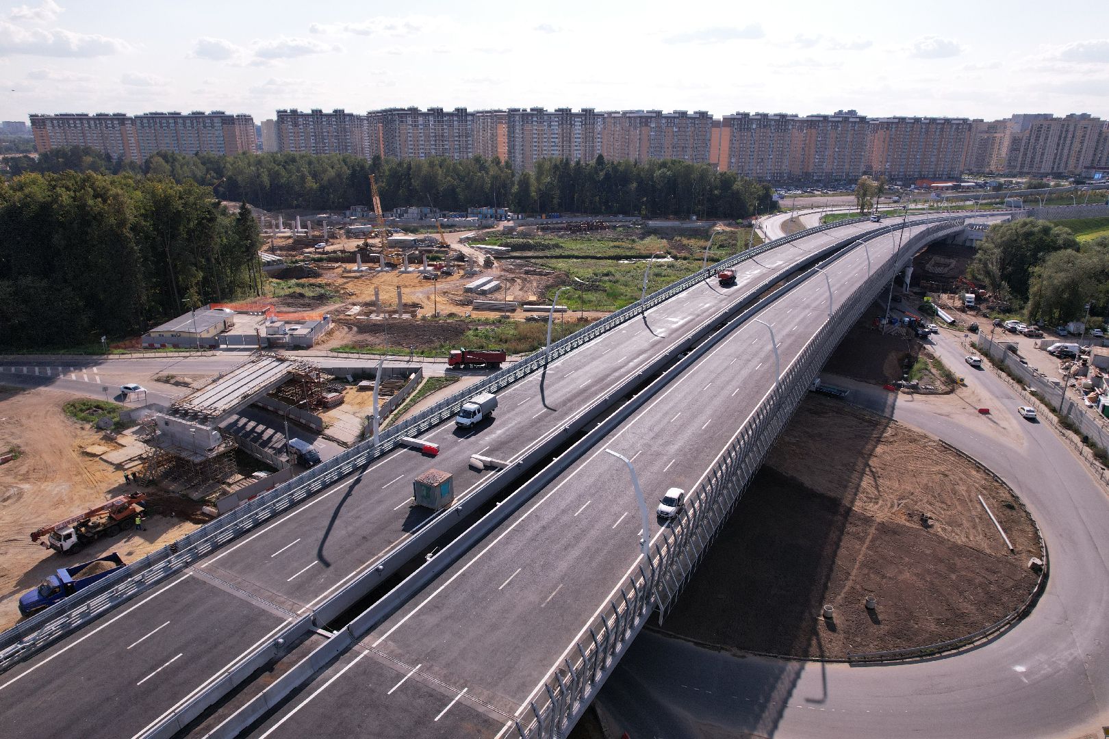 видео с коптера, строительство дорог, дороги,