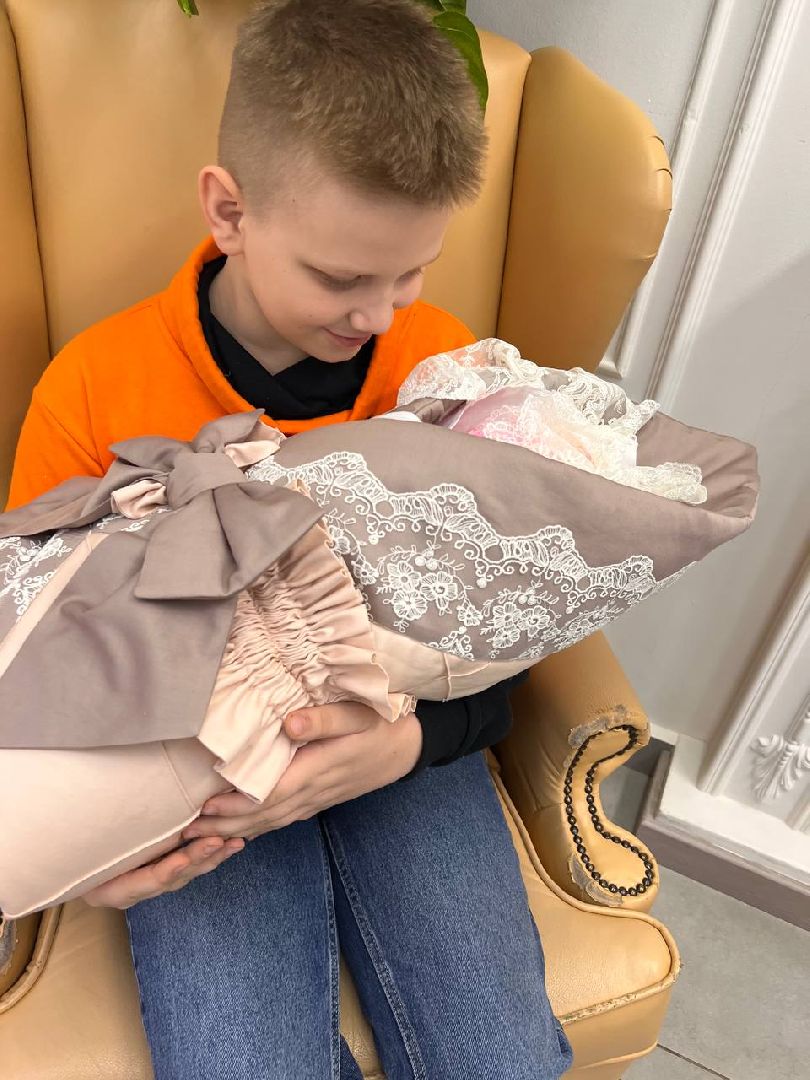 многодетная семья, ребенок, крестины,