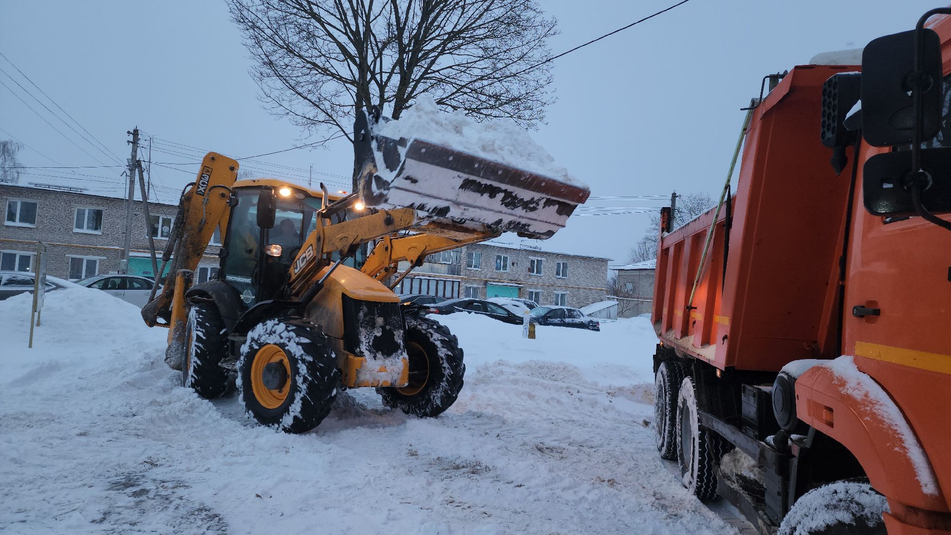 благоустройство, уборка снега, коммунальная техника, коммунальщики, руза, рузский городской округ, московская область,